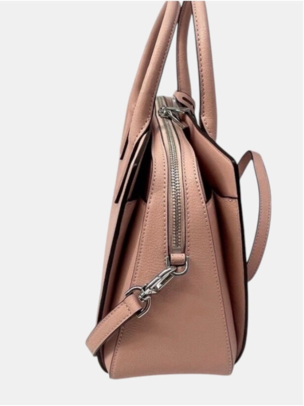 Michael Kors Laila Medium Leather Satchel & Matching Wallet Smoky Rose Pink - Picture 6 of 10
